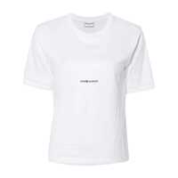 Tricouri Saint Laurent Cotton Logo T-Shirt Femei