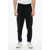 Neil Barrett Viscose Blend Tapered Fit Sweatpants With Tape Detail Black