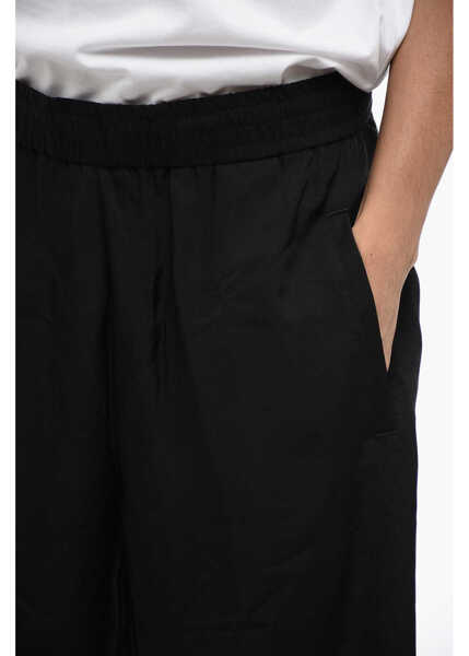 Pantaloni scurti Neil Barrett Viscose Blend Jordan Shorts With Elastic Waistband Black Barbati (BM 16209924) 3