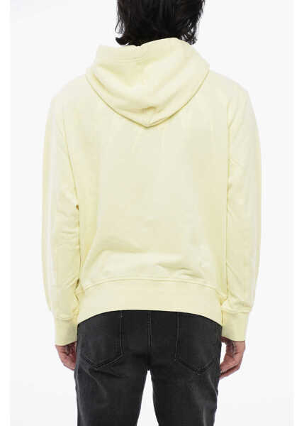 Bluze de trening Neil Barrett Brushed Cotton Fairisle Thunderbolt Hoodie Yellow Barbati (BM 16209984) 2