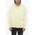 Neil Barrett Brushed Cotton Fairisle Thunderbolt Hoodie Yellow
