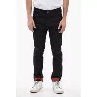 Blugi slim fit Skinny Fit Denims With Coated Cotton Cuffs 15Cm Barbati