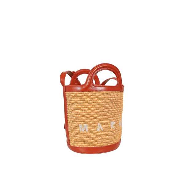 Genti de mana Marni Marni Tropicalia Bucket Bag Orange Femei (BM 16229973) 2