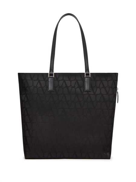 Genti de mana Valentino Garavani Valentino Garavani Toile Iconographe Tote Bag Black Femei (BM 16229991) 3