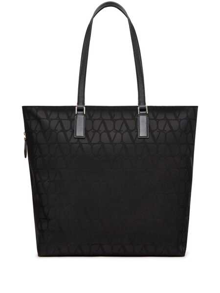 Genti de mana Valentino Garavani Valentino Garavani Toile Iconographe Tote Bag Black Femei (BM 16229991) 1
