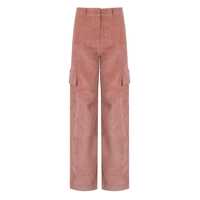 Pantaloni office ESSENTIEL ANTWERP GAZOU PINK CARGO PANTS Femei