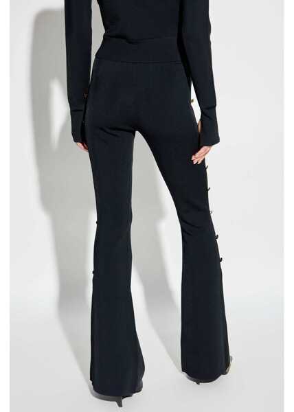 Pantaloni casual Versace Jeans Couture Cut Out Pants BLACK Femei (BM 16230216) 4