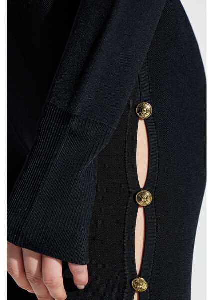 Pantaloni casual Versace Jeans Couture Cut Out Pants BLACK Femei (BM 16230216) 5