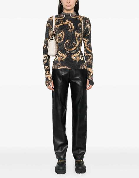 Tricouri Versace Jeans Couture Lurex Knit T-Shirt MULTICOLOUR Femei (BM 16230222) 2