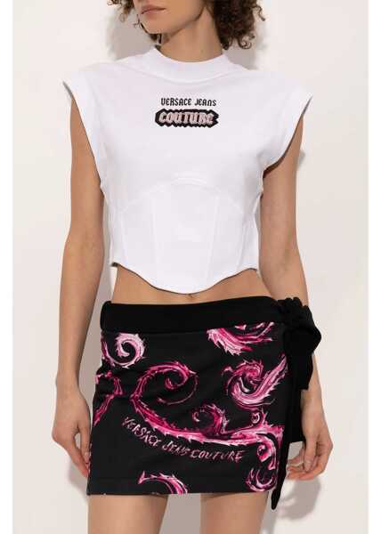 Bluze Versace Jeans Couture Tops With Logo WHITE Femei (BM 16230234) 3