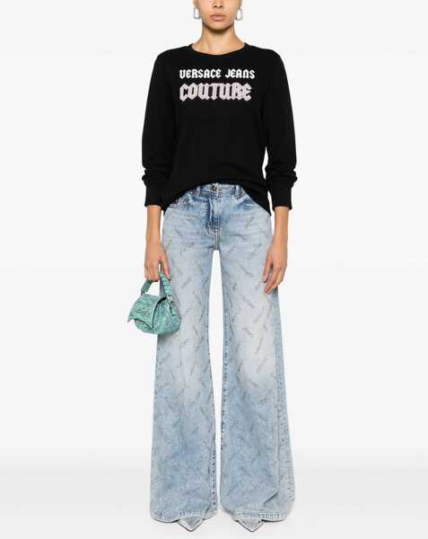 Bluze de trening Versace Jeans Couture Sweatshirt With Logo BLACK Femei (BM 16230237) 2