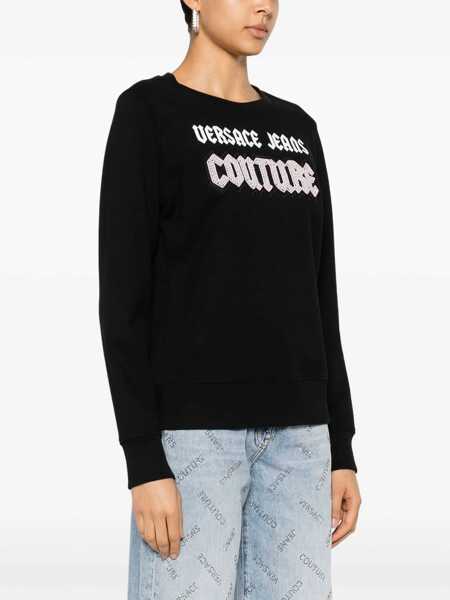 Bluze de trening Versace Jeans Couture Sweatshirt With Logo BLACK Femei (BM 16230237) 3