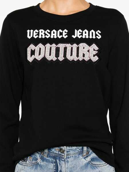 Bluze de trening Versace Jeans Couture Sweatshirt With Logo BLACK Femei (BM 16230237) 5