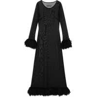 Rochii elegante Mesh Jersey Long Dress Femei