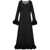 MARINE SERRE Mesh Jersey Long Dress BLACK