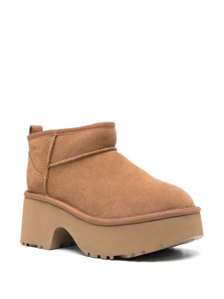 Bocanci UGG UGG W Classic Ultra Mini New Heights Shoes CHE CHESTNUT Femei (BM 16231728) 2