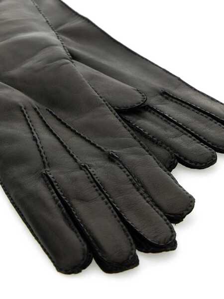 Manusi Miu Miu Miu Miu Gloves Black Femei (BM 16234719) 2