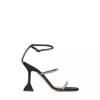 Pantofi cu toc Amina Muaddi Gilda Sandal Satin Sandals Femei