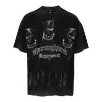 Tricouri Represent Represent Black T-Shirt With Doberman Print Barbati