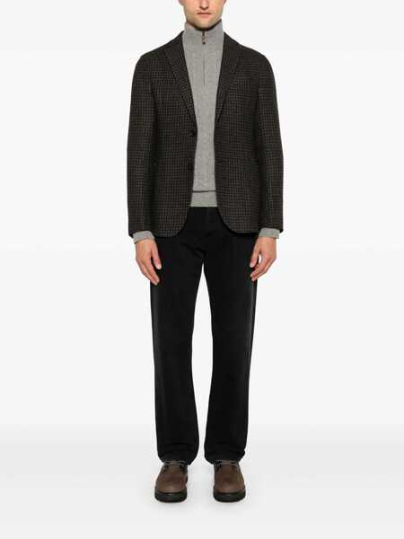 Geci ZEGNA Zegna Wool, Linen And Cashmere Jacket Clothing Black Barbati (BM 16243188) 2