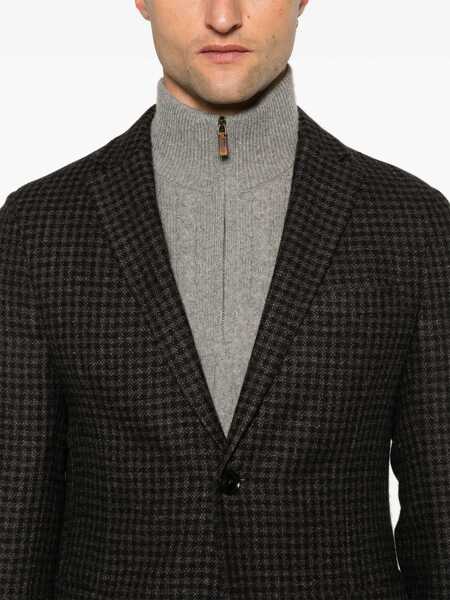 Geci ZEGNA Zegna Wool, Linen And Cashmere Jacket Clothing Black Barbati (BM 16243188) 5