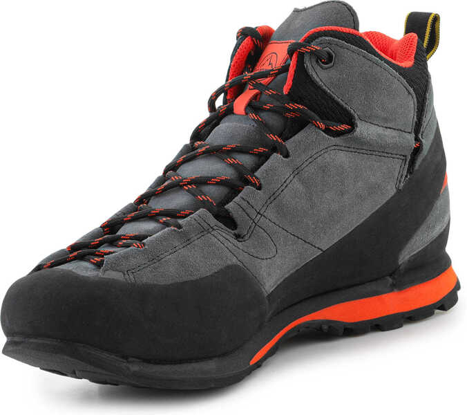 Incaltaminte trekking La Sportiva BOULDER X MID GTX CARBON FLAME Carbon Flame Grey/Red Barbati (BM 16245516) 3