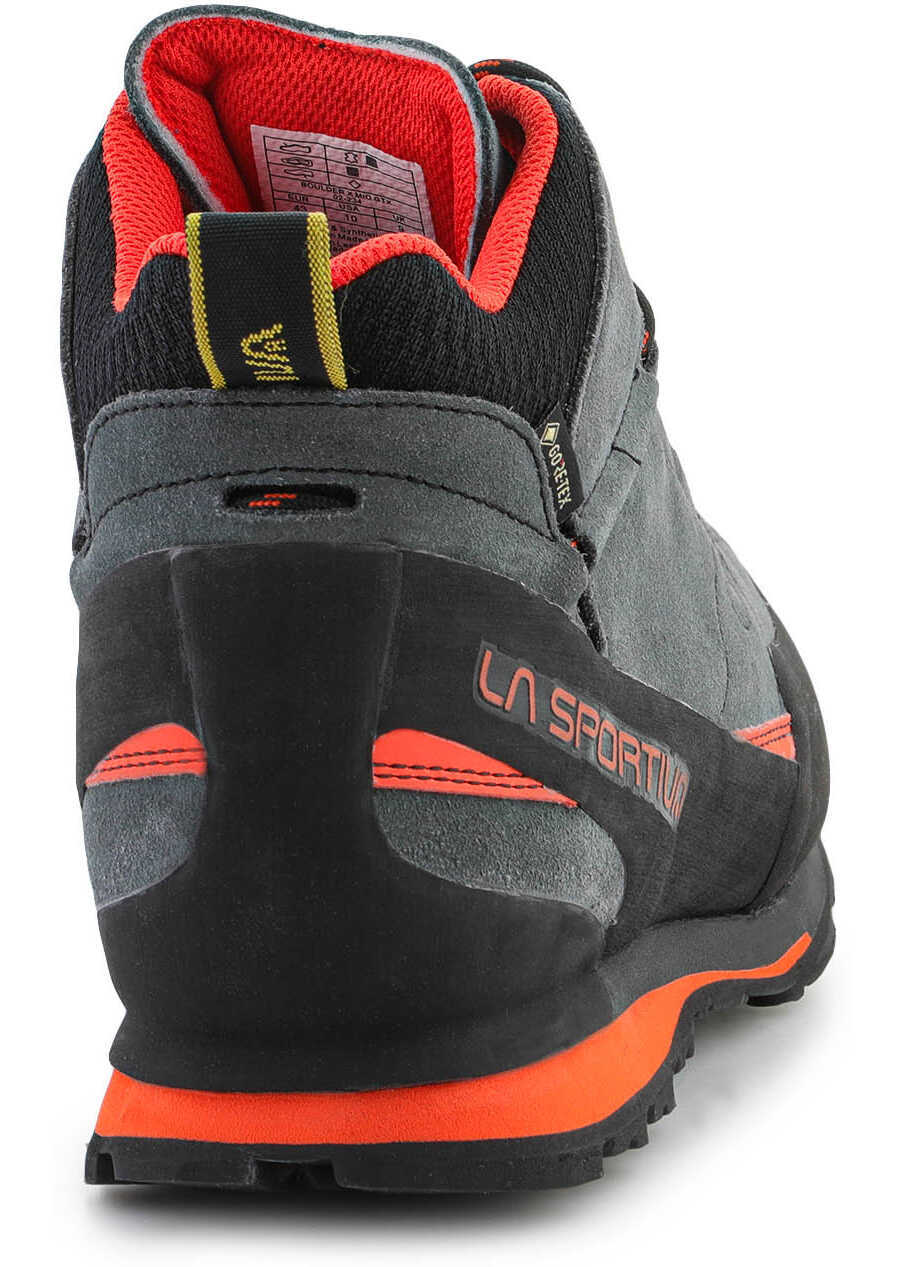 Incaltaminte trekking La Sportiva BOULDER X MID GTX CARBON FLAME Carbon Flame Grey/Red Barbati (BM 16245516) 5