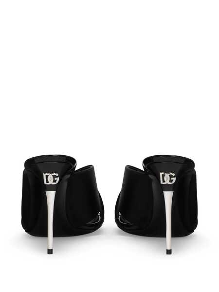 Sandale Dolce & Gabbana Dolce & Gabbana Keira Satin Sandals Black Femei (BM 16245609) 3