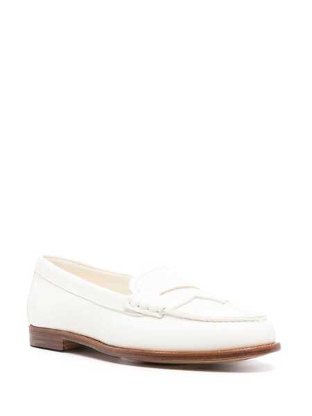 Pantofi fara toc Churchs Churchs Leather Loafers White Femei (BM 16245624) 2