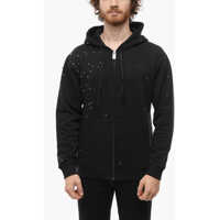 Bluze de trening Alyx All-Over Studded Fleeced-Cotton Hoodie