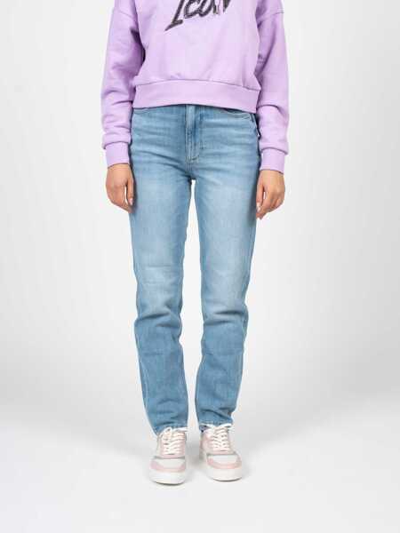 Pantaloni casual GUESS Mom Fit W2GA21D4MS1 Niebieski Barbati (BM 16245717) 3