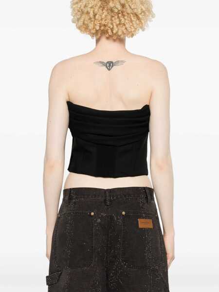 Topuri GIUSEPPE DI MORABITO Giuseppe Di Morabito Top Black Femei (BM 16245834) 4