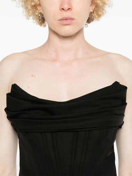 Topuri GIUSEPPE DI MORABITO Giuseppe Di Morabito Top Black Femei (BM 16245834) 5