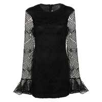 Rochii Rotate Birger Christensen Shiny Mini Flounce Dress Femei