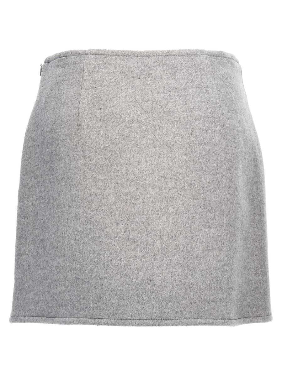 Fuste Tory Burch Tory Burch Wool Mini Skirt GREY Femei (BM 16248990) 2