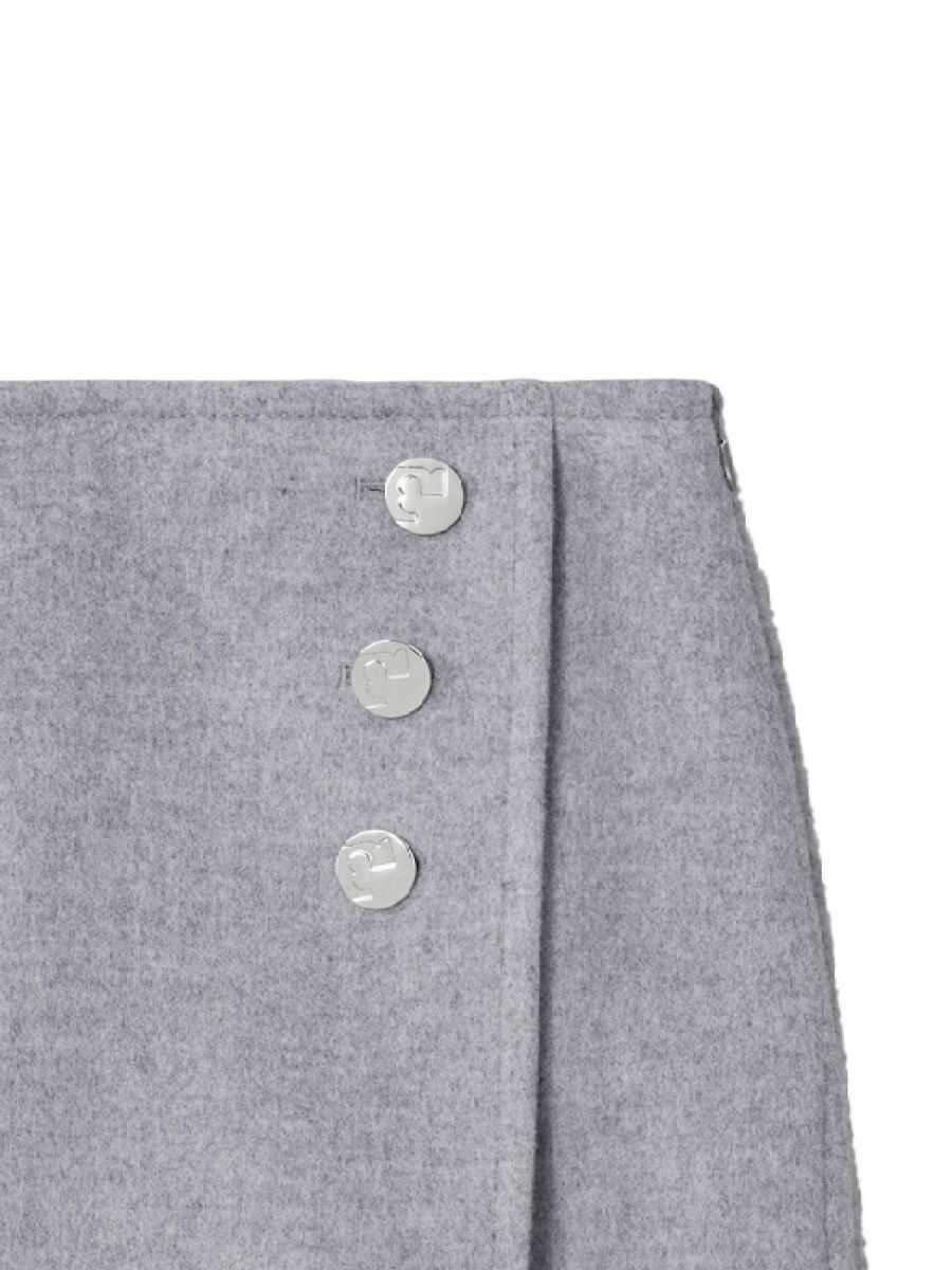 Fuste Tory Burch Tory Burch Wool Mini Skirt GREY Femei (BM 16248990) 3