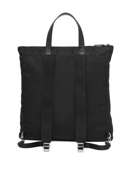 Genti de mana Prada Prada Re-Nylon Saffiano-Leather Tote Bag Black Barbati (BM 16251369) 3