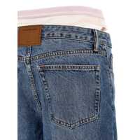 Blugi Alexander Wang Dama - Blugi Alexander Wang Alexander Wang Slit Hem Prestyle Hotfix Mesh Undie Jeans BLUE Femei (BM 16253016) - B-mall.ro