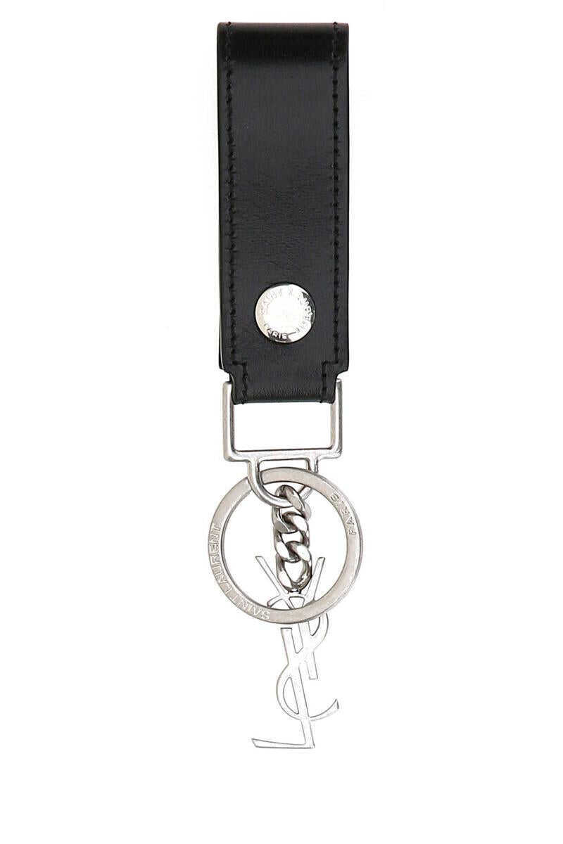 Accesorii Saint Laurent Saint Laurent Key Tag Black Barbati (BM 16253481) 2