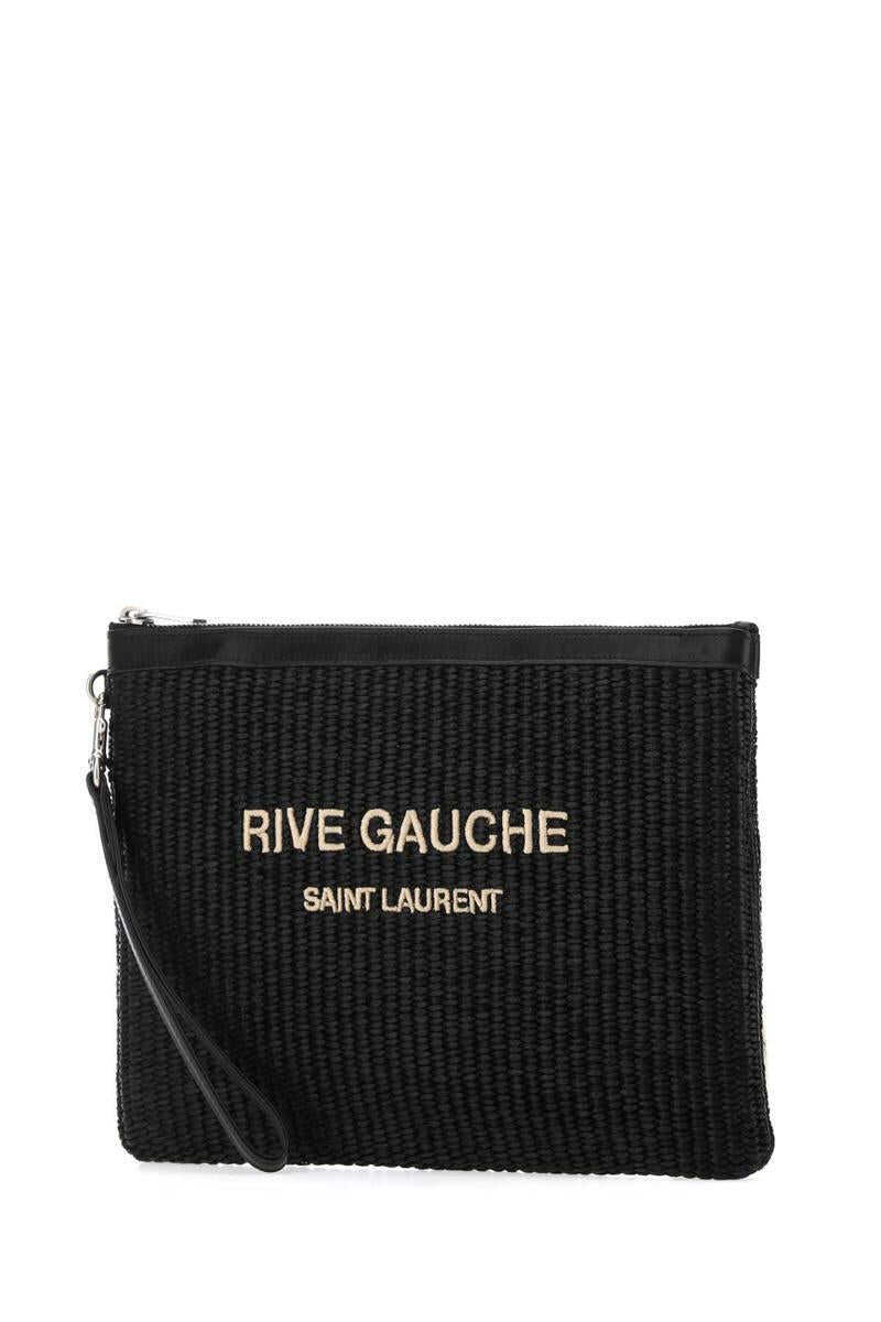 Genti Saint Laurent Saint Laurent Clutch Black Barbati (BM 16253649) 2