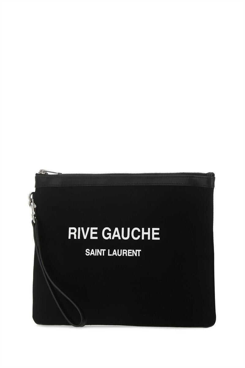 Genti Saint Laurent Saint Laurent Clutch Black Barbati (BM 16253652) 2