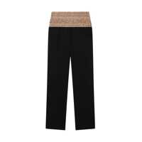 Pantaloni casual Stella McCartney 'Smoking' Crystal Trousers Femei