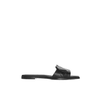 Sandale Alexander McQueen Alexander McQueen Seal Leather Flat Sandals