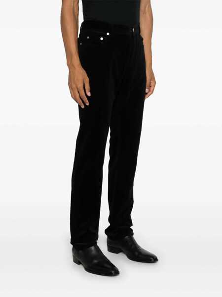 Pantaloni Saint Laurent Saint Laurent Corduroy Trousers Black Barbati (BM 16259142) 3