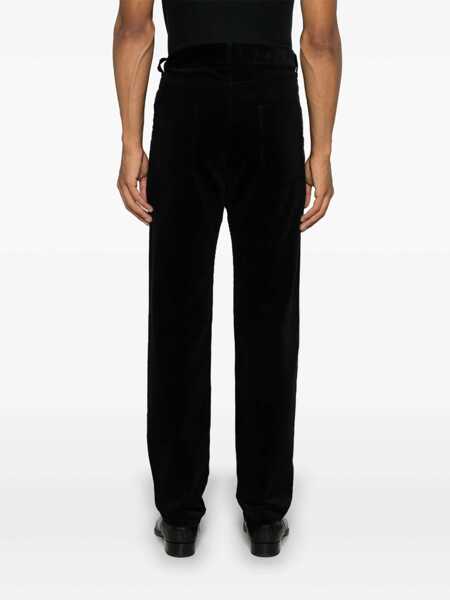 Pantaloni Saint Laurent Saint Laurent Corduroy Trousers Black Barbati (BM 16259142) 4