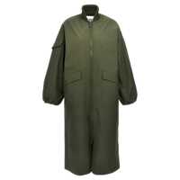 Geci Ganni 'Tech Seersucker Shell' Long Jacket Femei