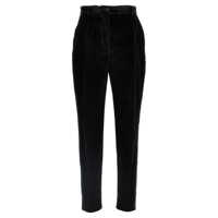 Pantaloni casual Dolce & Gabbana Black Cotton Pants Femei