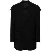 Geci Yohji Yamamoto Single-Breasted Blazer With Strap Detail Barbati