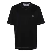 Tricouri Brunello Cucinelli Logo Embroidery T-Shirt Barbati