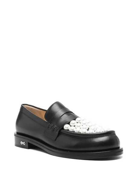 Mocasini MACH & MACH Mach & Mach Sirene Bicolour Pearl Loafers Shoes Black Femei (BM 16280184) 2